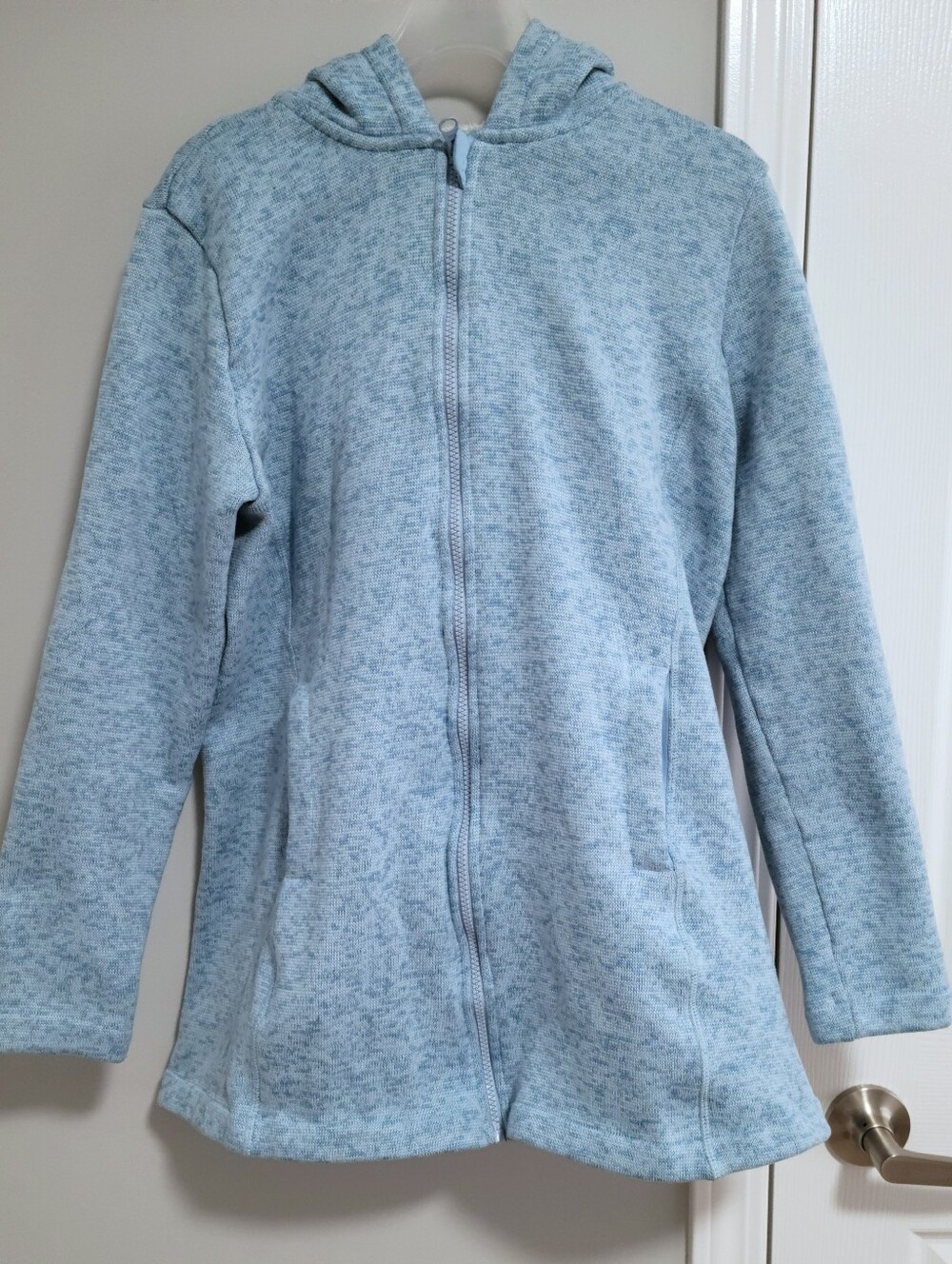 Joe Fresh Active Light Blue Sherpa-Lined Hoodie